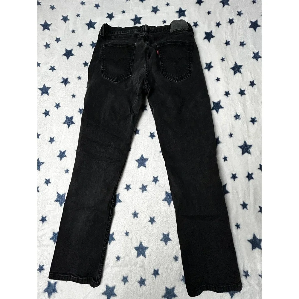 Levis 511 Jeans Mens 32x28 Black Slim Fit WaterLess Stretch Denim Pants